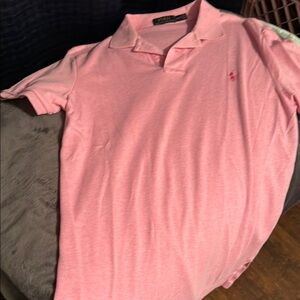 Ralph Lauren Men's Soft Pink Polo Shirt